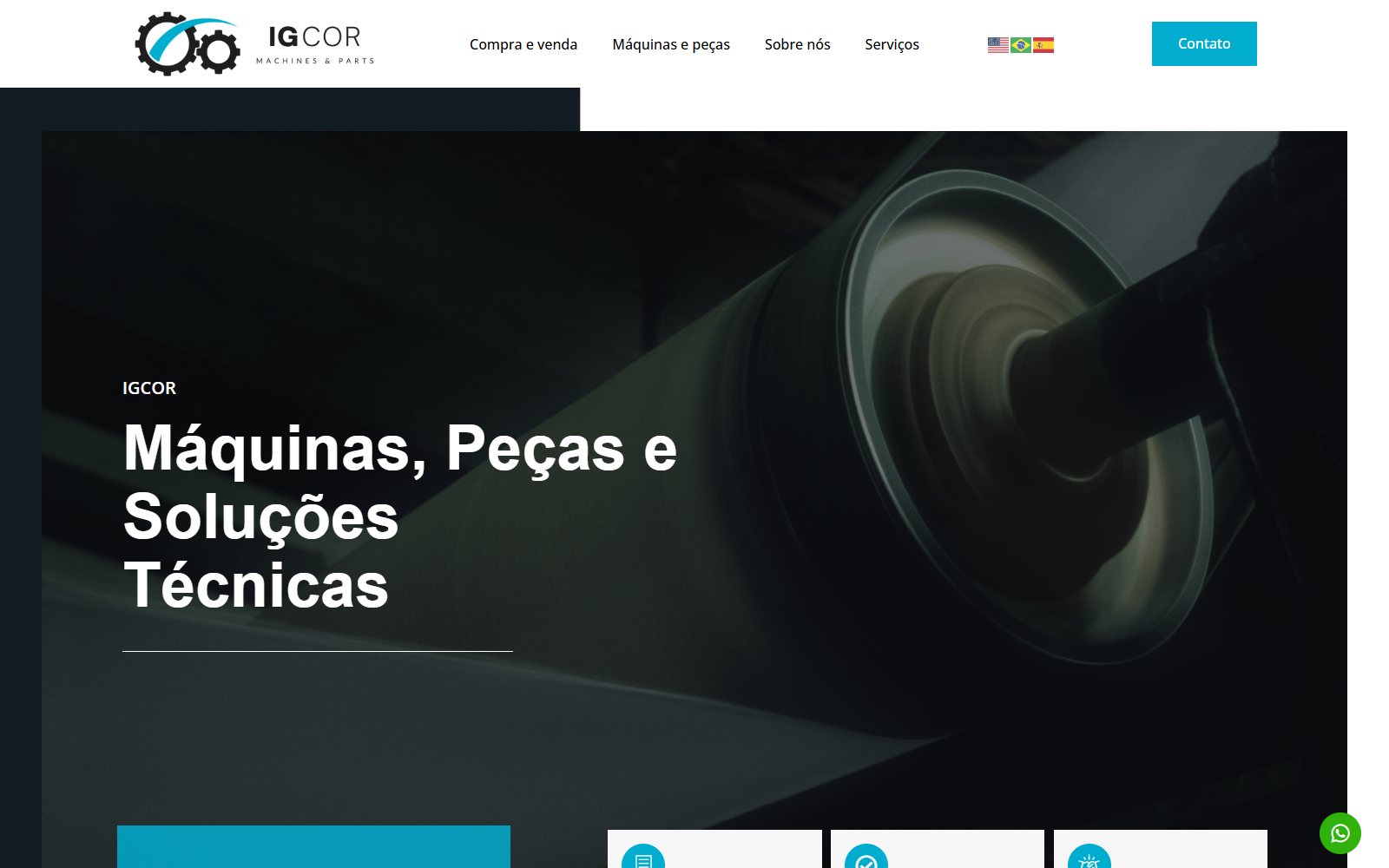 Home page of the website ATZE built for IGCOR